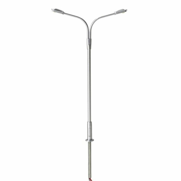 Atlas HO Scale Double Arm LED Streetlight, Silver, 3PK ATL70000169